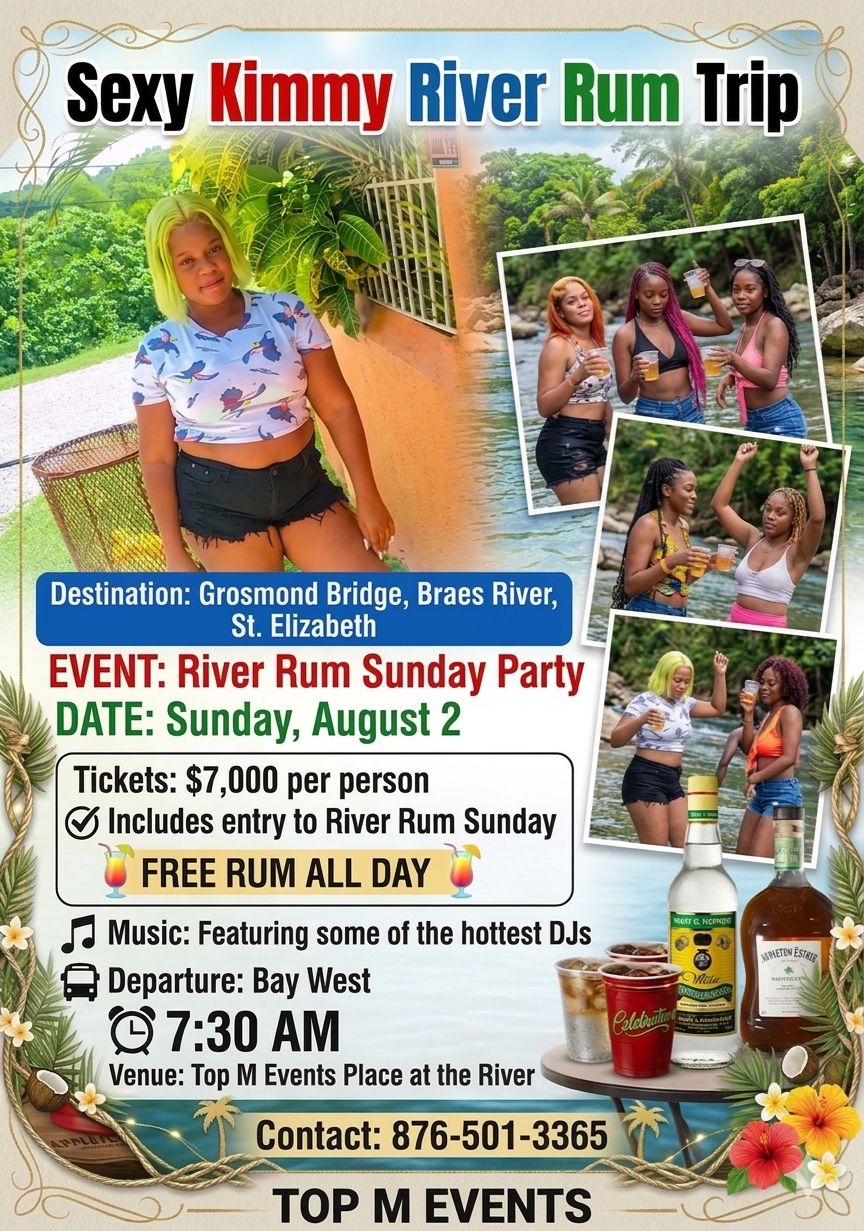 Sexy Kimmy River Rum Trip promoter artwork