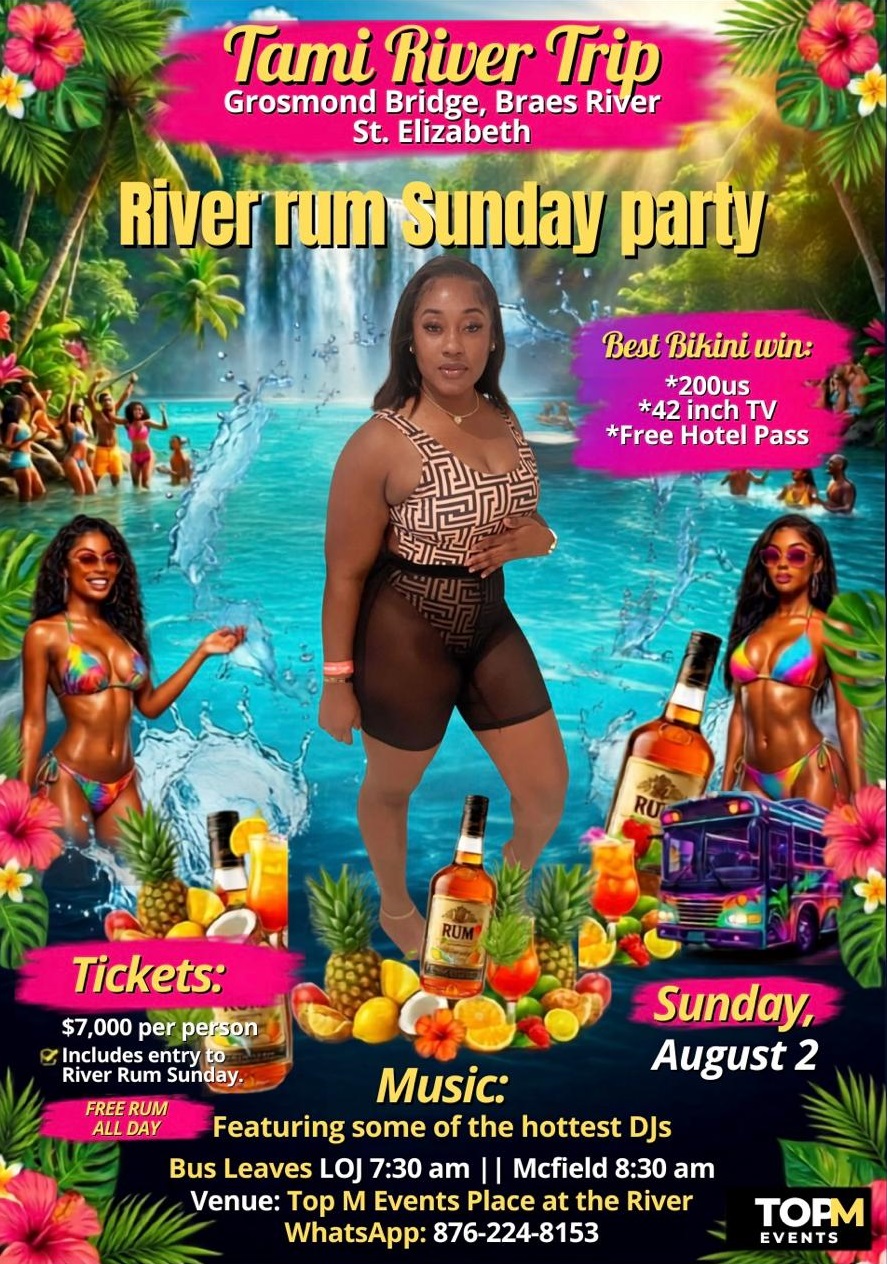 Tami River Rum Trip promoter artwork